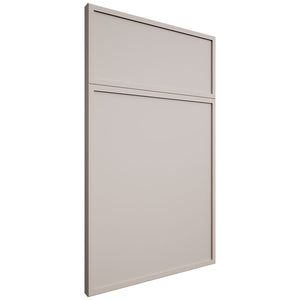 Hampton Square Anew Gray ( Maple | Plain Cut [ Frameless • Satin • Painted ] - 10' X 10' Kitchen Cabinet ) | Assembled In USA