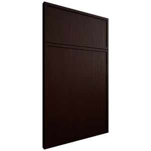 Hampton Square Cherry Black Walnut ( Cherry | Plain Cut [ Frameless • Satin • Stained ] - 10' X 10' Kitchen Cabinet ) | Assembled In USA