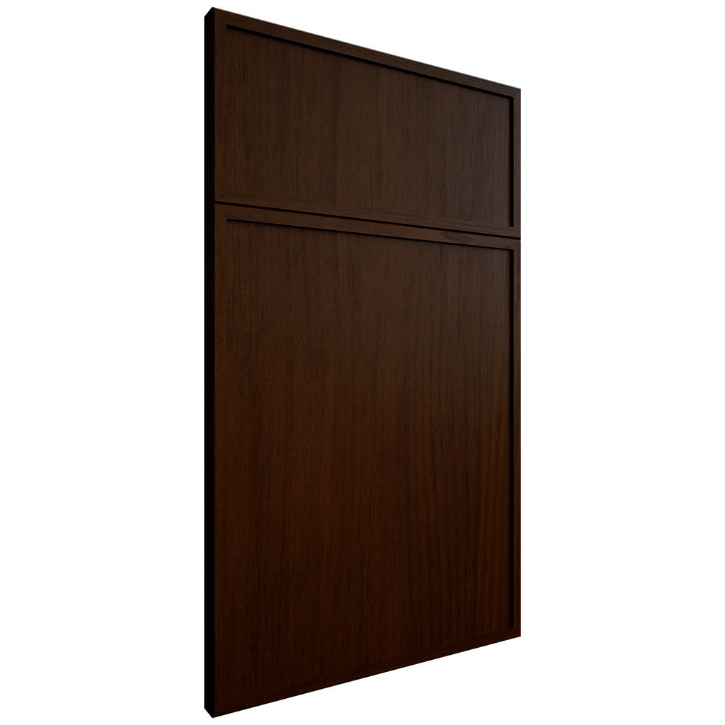 Hampton Square Cherry Cognac ( Cherry | Plain Cut [ Frameless • Satin • Stained ] - 10' X 10' Kitchen Cabinet ) | Assembled In USA