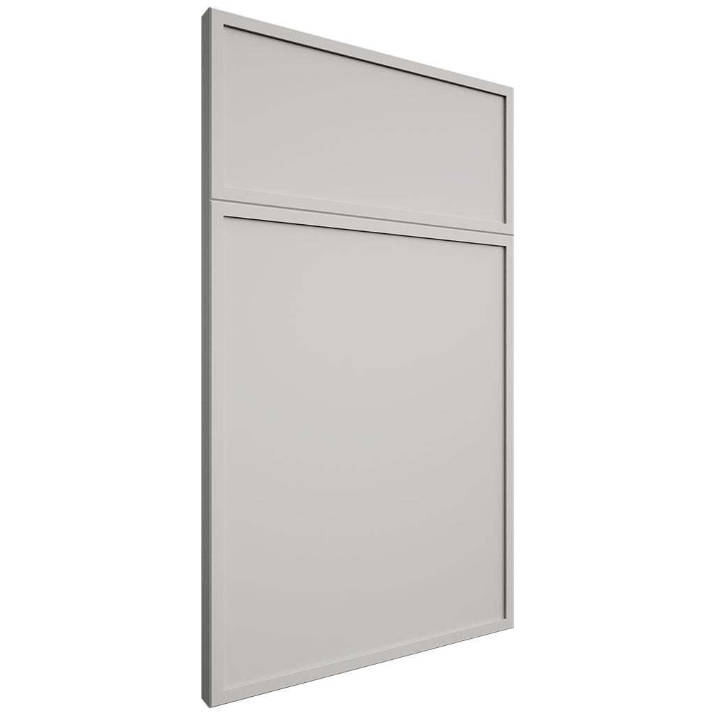 Hampton Square Dove Gray ( Maple | Plain Cut [ Frameless • Satin • Painted ] - 10' X 10' Kitchen Cabinet ) | Assembled In USA