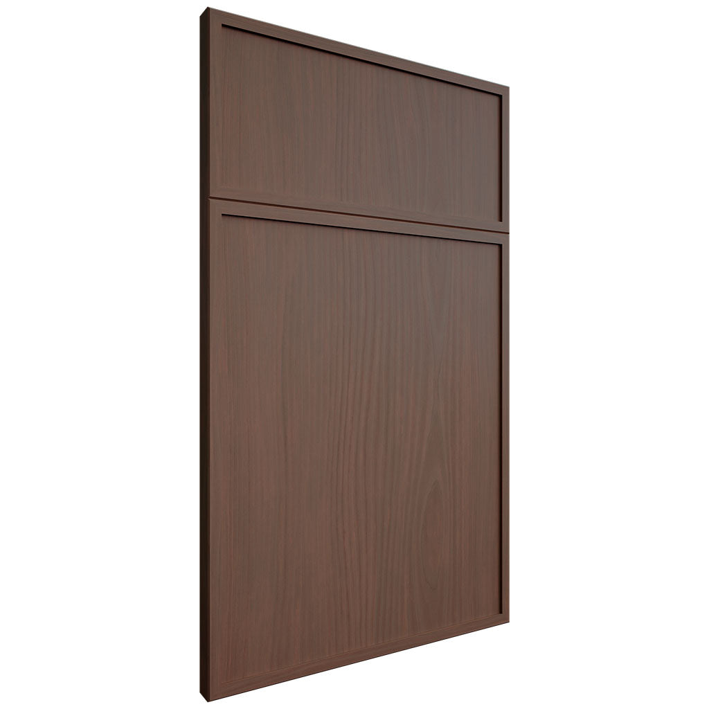 Hampton Square Driftwood Cherry ( Cherry | Plain Cut [ Frameless • Satin • Stained ] - 10' X 10' Kitchen Cabinet ) | Assembled In USA