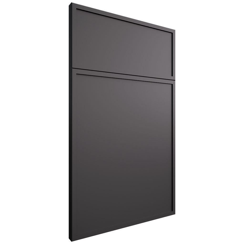 Hampton Square Iron Ore ( Maple | Plain Cut [ Frameless • Satin • Painted ] - 10' X 10' Kitchen Cabinet ) | Assembled In USA