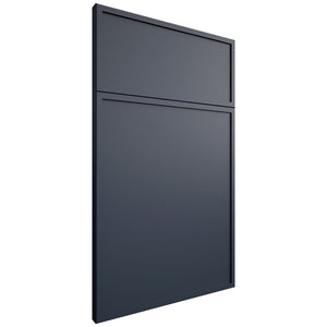 Hampton Square Midnight Blue ( Maple | Plain Cut [ Frameless • Satin • Painted ] - 10' X 10' Kitchen Cabinet ) | Assembled In USA