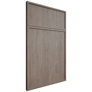 Hampton Square Pewter Cherry ( Cherry | Plain Cut [ Frameless • Satin • Stained ] - 10' X 10' Kitchen Cabinet ) | Assembled In USA