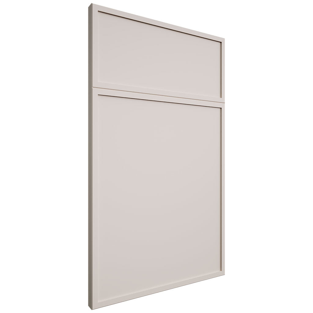 Hampton Square Repose Gray ( Maple | Plain Cut [ Frameless • Satin • Painted ] - 10' X 10' Kitchen Cabinet ) | Assembled In USA