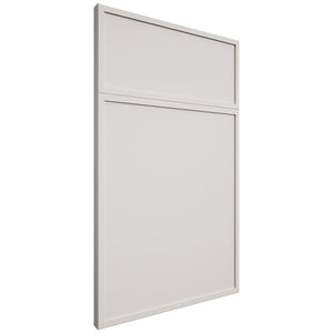 Hampton Square Simply White ( Maple | Plain Cut [ Frameless • Satin • Painted ] - 10' X 10' Kitchen Cabinet ) | Assembled In USA