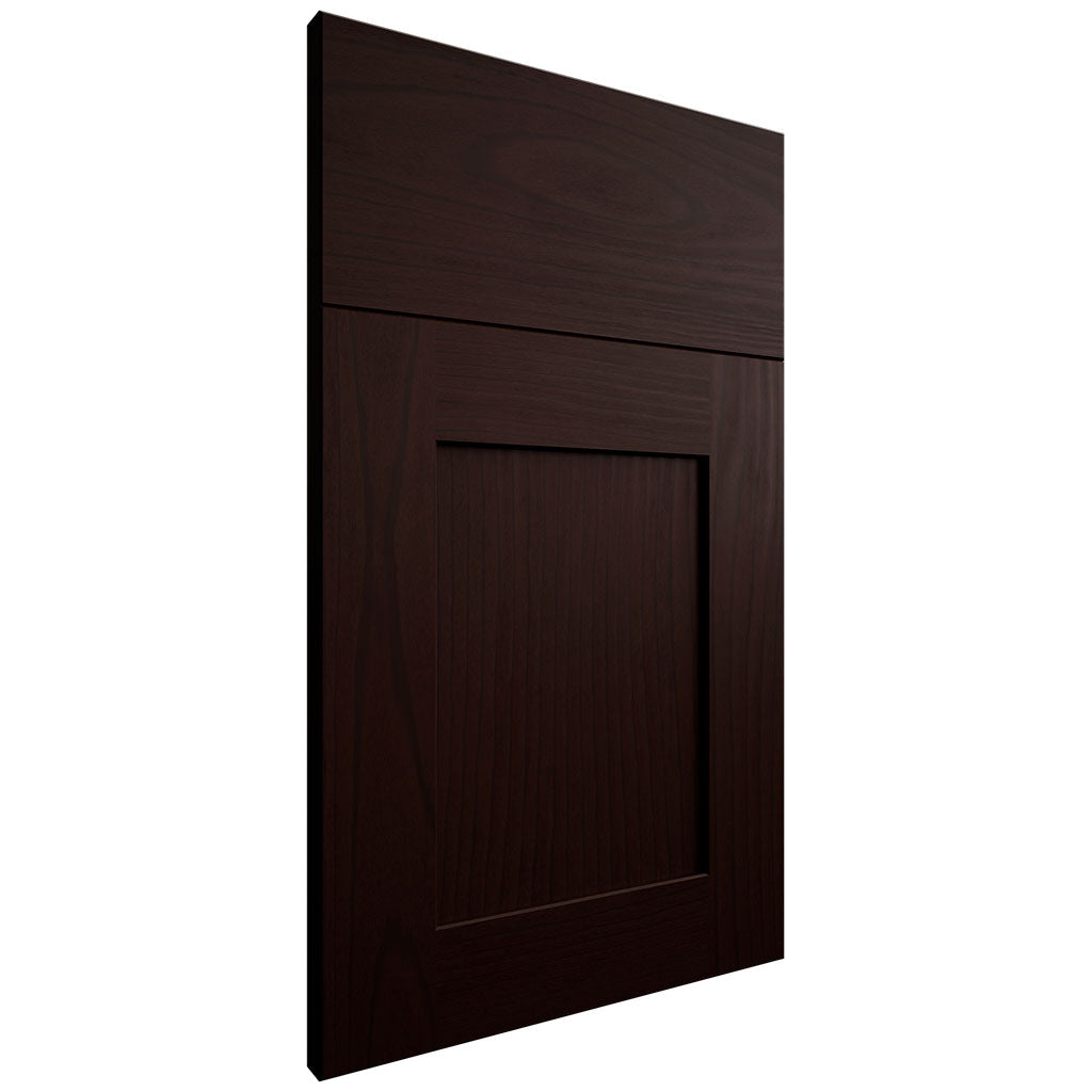 Lakeland Cherry Black Walnut ( Cherry | Plain Cut [ Frameless • Satin • Stained ] - 10' X 10' Kitchen Cabinet ) | Assembled In USA