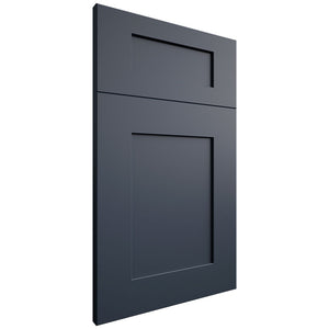 Lakeland II Midnight Blue ( Maple | Plain Cut [ Frameless • Satin • Painted ] - 10' X 10' Kitchen Cabinet ) | Assembled In USA