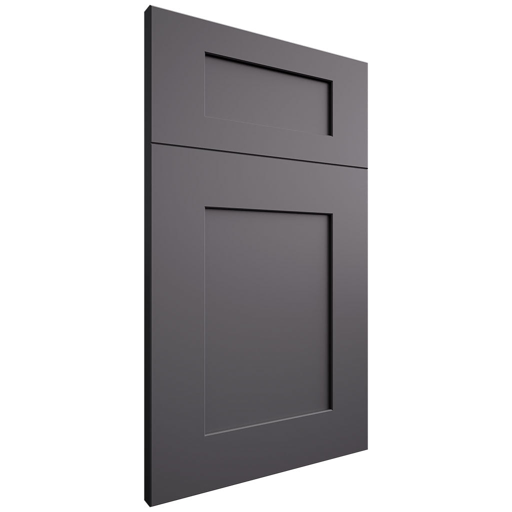 Lakeland II Peppercorn (Arce | Corte liso [Sin marco • Satinado • Pintado] - Gabinete de cocina de 3 x 3 metros) | Ensamblado en EE. UU.