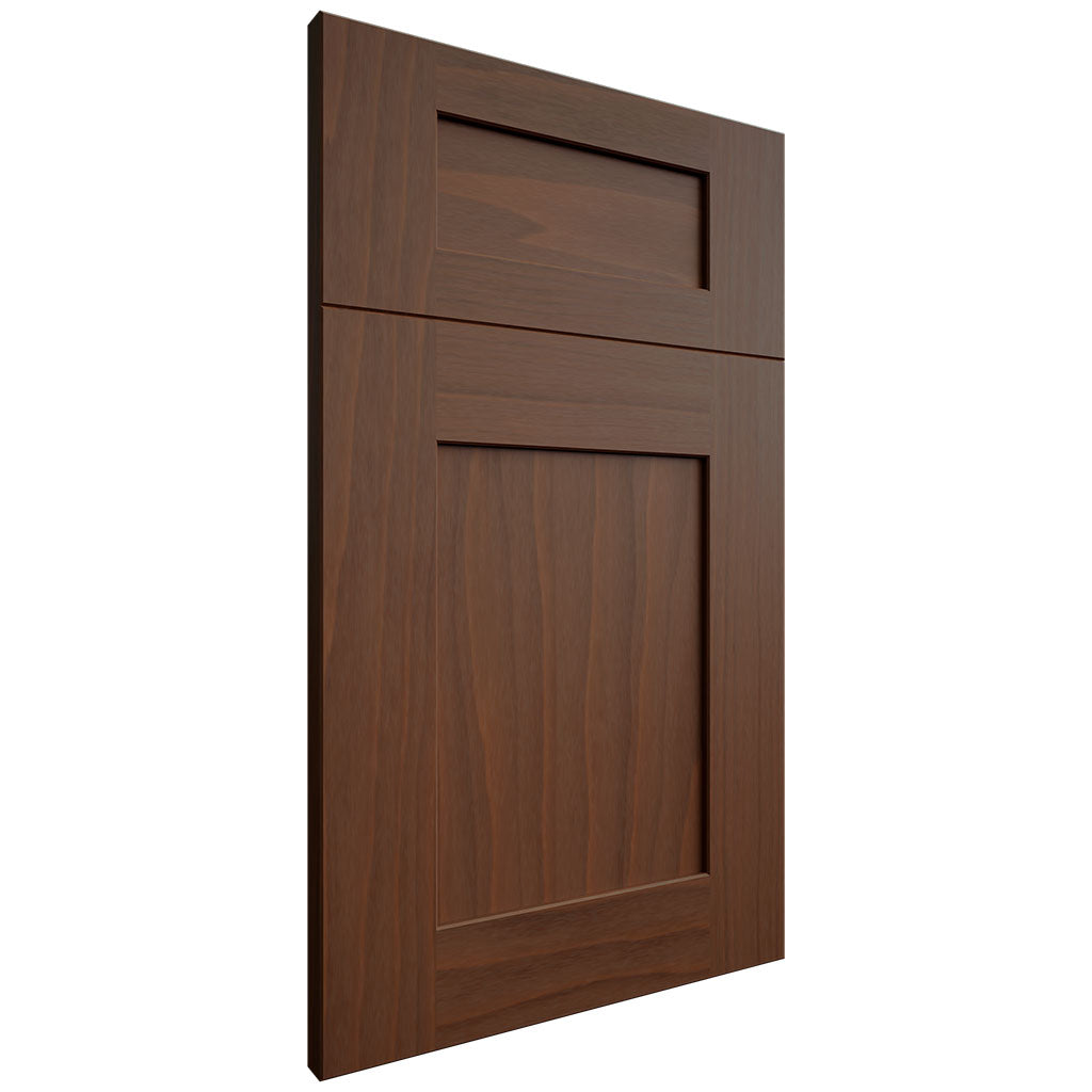 Lakeland II Washed Walnut ( Walnut | Plain Cut [ Frameless • Satin • Stained ] - 10' X 10' Kitchen Cabinet ) | Assembled In USA