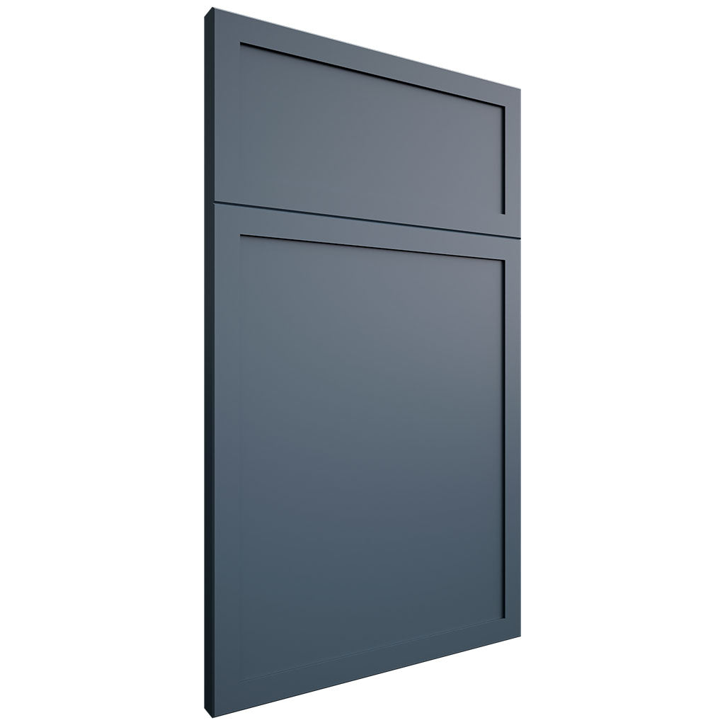 Montauk Blue Slate ( Maple | Plain Cut [ Frameless • Satin • Painted ] - 10' X 10' Kitchen Cabinet ) | Assembled In USA