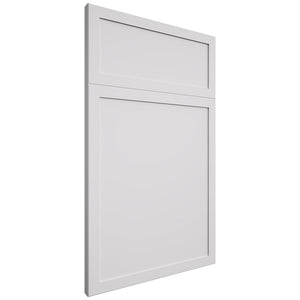 Montauk Bright White ( Maple | Plain Cut [ Frameless • Satin • Painted ] - 10' X 10' Kitchen Cabinet ) | Assembled In USA