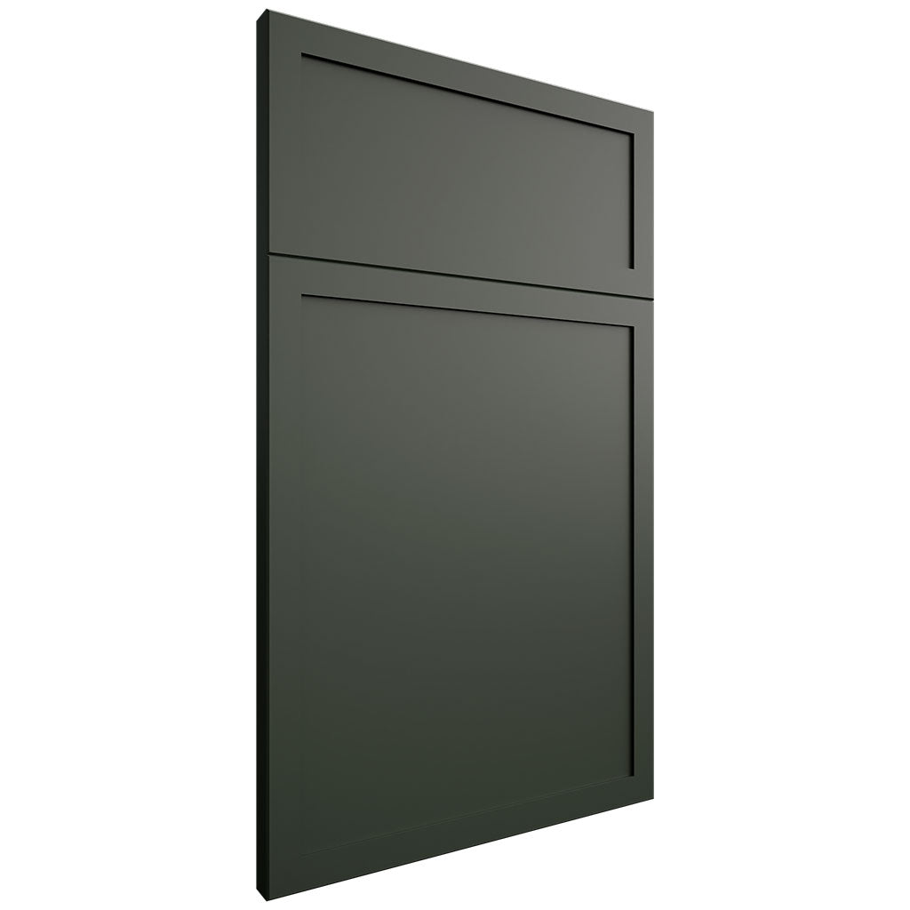 Montauk Pewter Green ( Maple | Plain Cut [ Frameless • Satin • Painted ] - 10' X 10' Kitchen Cabinet ) | Assembled In USA