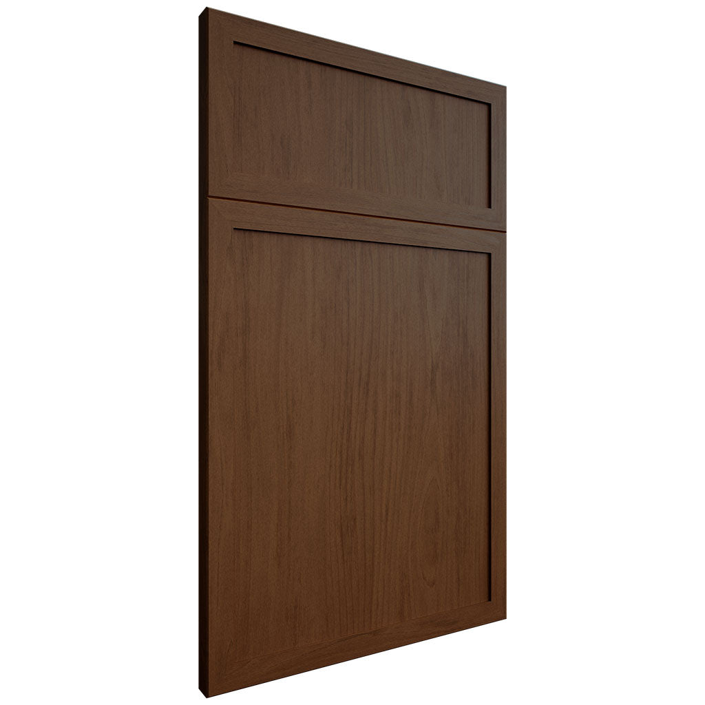 Montauk Winter Wheat ( Cherry | Plain Cut [ Frameless • Satin • Stained ] - 10' X 10' Kitchen Cabinet ) | Assembled In USA