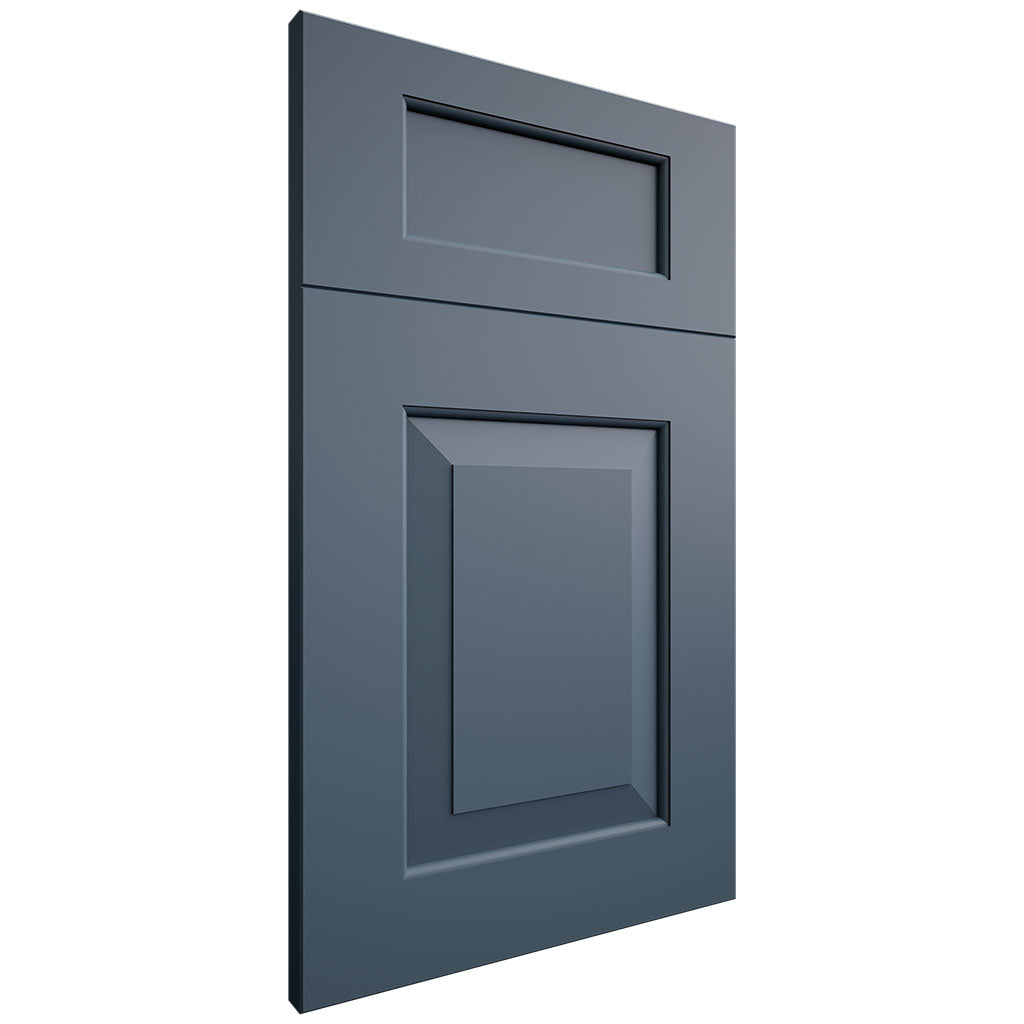 Newhaven Blue Slate ( Maple | Plain Cut [ Frameless • Satin • Painted ] - 10' X 10' Kitchen Cabinet ) | Assembled In USA