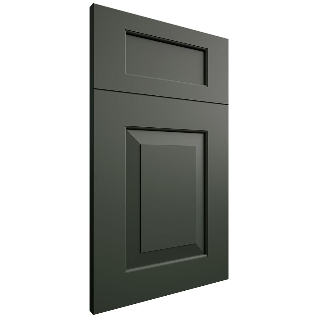 Newhaven Pewter Green ( Maple | Plain Cut [ Frameless • Satin • Painted ] - 10' X 10' Kitchen Cabinet ) | Assembled In USA