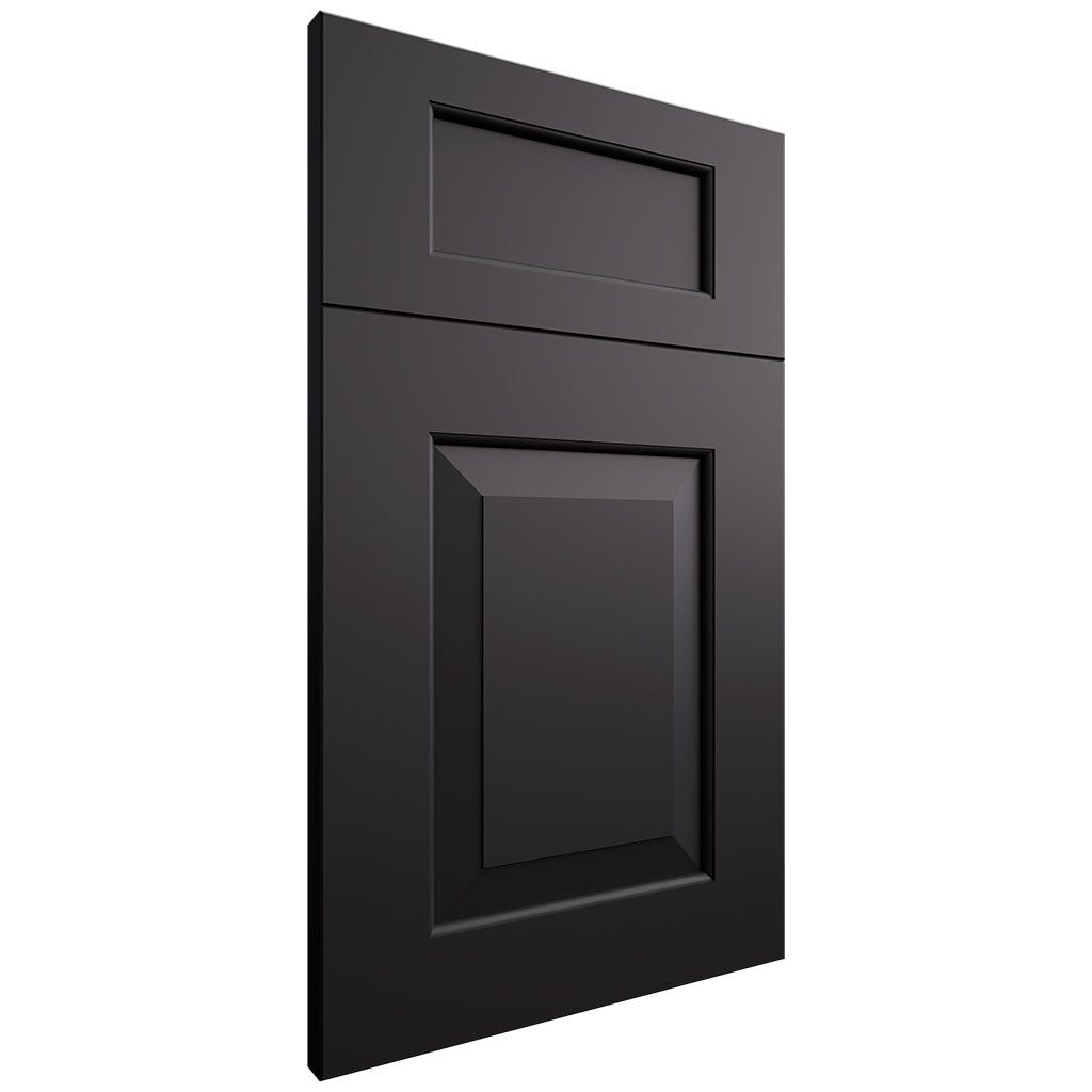 Newhaven Simply Black ( Maple | Plain Cut [ Frameless • Satin • Painted ] - 10' X 10' Kitchen Cabinet ) | Assembled In USA