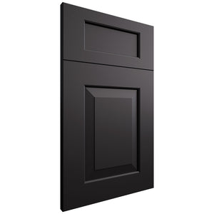 Newhaven Simply Black ( Maple | Plain Cut [ Frameless • Satin • Painted ] - 10' X 10' Kitchen Cabinet ) | Assembled In USA