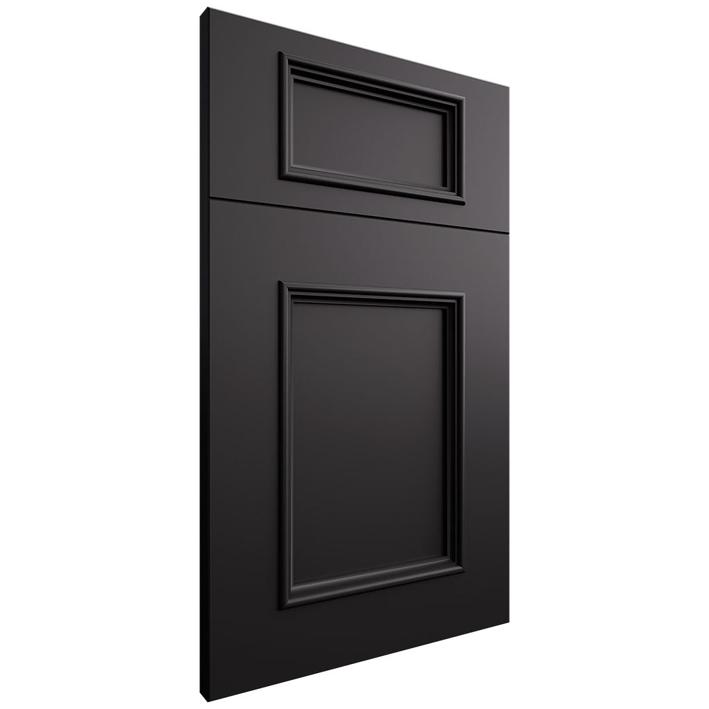 Ridgewood Simply Black ( Maple | Plain Cut [ Frameless • Satin • Painted ] - 10' X 10' Kitchen Cabinet ) | Assembled In USA