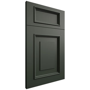 Wellington Pewter Green ( Maple | Plain Cut [ Frameless • Satin • Painted ] - 10' X 10' Kitchen Cabinet ) | Assembled In USA