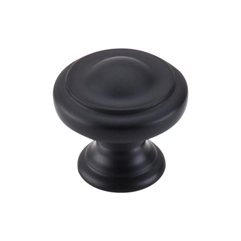 Dome Knob ( Zinc Alloy | Flat Black - Nouveau III Collection ) | Manufactured Globally