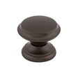 Flat Top Knob ( Zinc Alloy | Oil Rubbed Bronze - Dakota Collection ) | Manufactured Globally