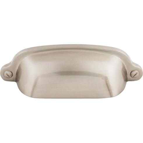 Charlotte Cup Pull ( Zinc Alloy | Brushed Satin Nickel - Asbury Collection ) | Manufactured Globally