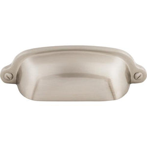 Charlotte Cup Pull ( Zinc Alloy | Brushed Satin Nickel - Asbury Collection ) | Manufactured Globally