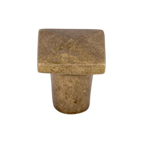 Aspen Square Knob ( Cast Bronze | Light Bronze - Aspen Collection ) | Manufactured Globally