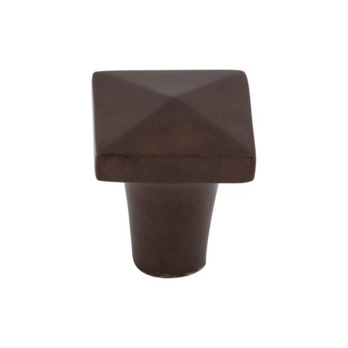 Aspen Square Knob ( Cast Bronze | Mahogany Bronze - Aspen Collection ) | Manufactured Globally