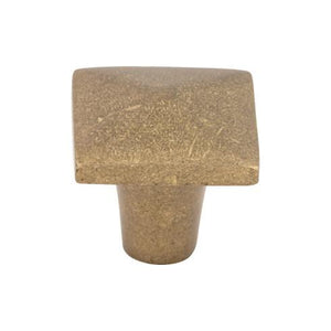 Aspen Square Knob ( Cast Bronze | Light Bronze - Aspen Collection ) | Manufactured Globally