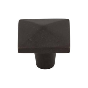 Aspen Square Knob ( Cast Bronze | Medium Bronze - Aspen Collection ) | Manufactured Globally