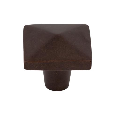 Aspen Square Knob ( Cast Bronze | Mahogany Bronze - Aspen Collection ) | Manufactured Globally