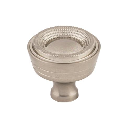 Beaded Knob ( Hollow Brass | Brushed Satin Nickel - Edwardian Collection ) | Manufactured Globally