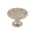 Ribbon & Reed Knob ( Zinc Alloy | Brushed Satin Nickel - Edwardian Collection ) | Manufactured Globally