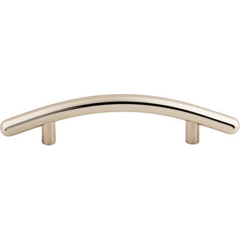 Curved Bar Pull ( Steel | Polished Nickel - Nouveau Collection ) | Manufactured Globally