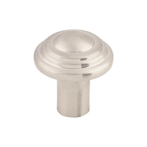 Aspen II Button Knob ( Cast Bronze | Brushed Satin Nickel - Aspen II Collection ) | Manufactured Globally