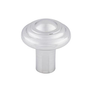 Aspen II Button Knob ( Cast Bronze | Polished Chrome - Aspen II Collection ) | Manufactured Globally