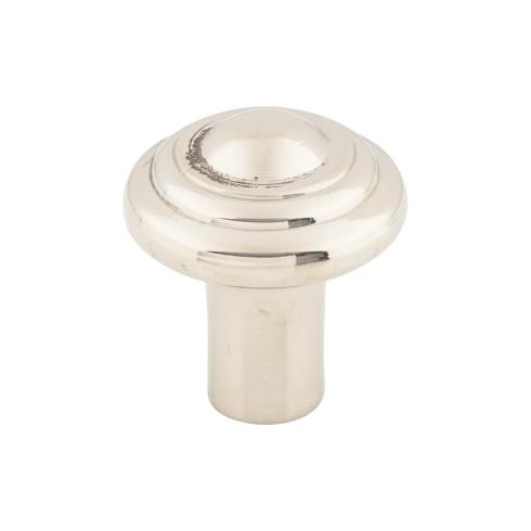 Aspen II Button Knob ( Cast Bronze | Polished Nickel - Aspen II Collection ) | Manufactured Globally