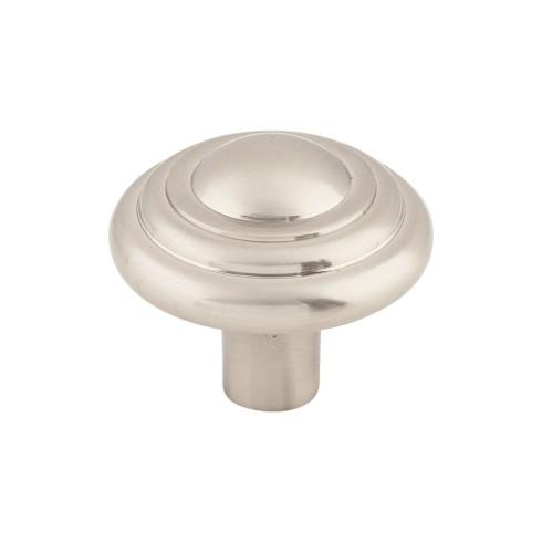 Aspen II Button Knob ( Cast Bronze | Brushed Satin Nickel - Aspen II Collection ) | Manufactured Globally