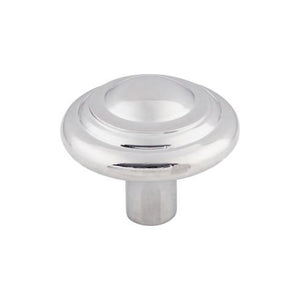 Aspen II Button Knob ( Cast Bronze | Polished Chrome - Aspen II Collection ) | Manufactured Globally