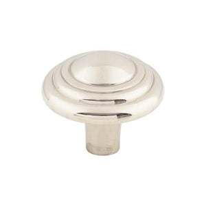 Aspen II Button Knob ( Cast Bronze | Polished Nickel - Aspen II Collection ) | Manufactured Globally