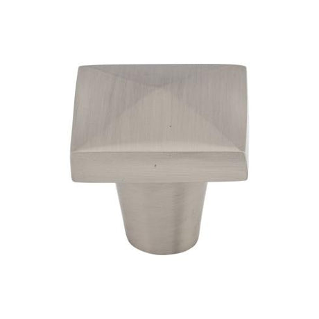 Aspen II Square Knob ( Cast Bronze | Brushed Satin Nickel - Aspen II Collection ) | Manufactured Globally