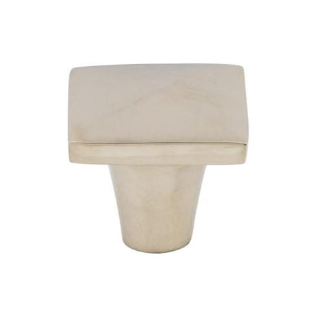 Aspen II Square Knob ( Cast Bronze | Polished Nickel - Aspen II Collection ) | Manufactured Globally