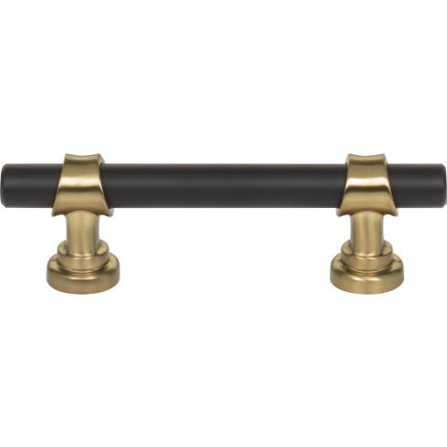 Bit Pull ( Zinc Alloy | Flat Black and Honey Bronze - Dakota Collection ) | Manufactured Globally