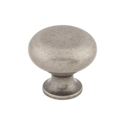 Flat Faced Knob ( Zinc Alloy | Pewter Antique - Somerset II Collection ) | Manufactured Globally