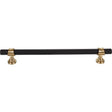 Bit Appliance Pull ( Zinc Alloy | Flat Black and Honey Bronze - Dakota Collection ) | Manufactured Globally