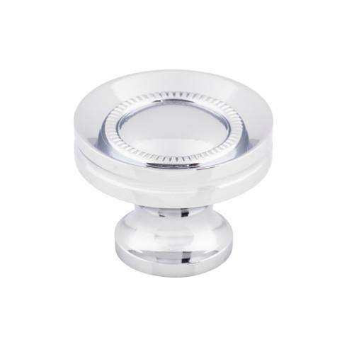 Button Faced Knob ( Zinc Alloy | Polished Chrome - Somerset II Collection ) | Manufactured Globally