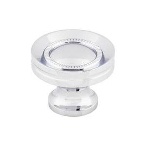 Button Faced Knob ( Zinc Alloy | Polished Chrome - Somerset II Collection ) | Manufactured Globally