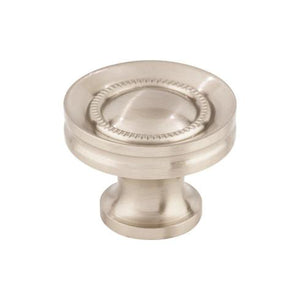 Button Faced Knob ( Zinc Alloy | Brushed Satin Nickel - Asbury Collection ) | Manufactured Globally